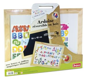 Jeujura Multifunktionswandtafel aus Holz 58x45 cm